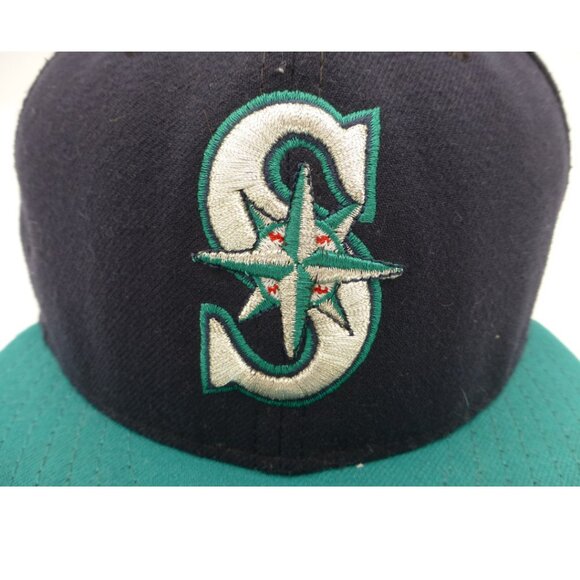 Vintage Seattle Mariners Signed Authographed 7 1/4 Fitted Cap - Picture 3 of 14